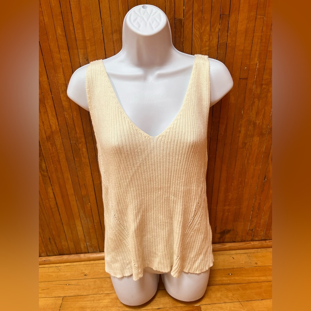 Eyeshadow Cream Ribbed Tank Top